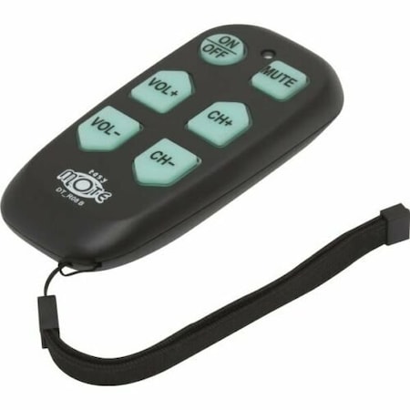 Direct Tech Easy Mote Black Universal TV Remote Pack Of 5 DT-RO8BC-5